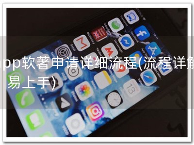 app软著申请详细流程(流程详解，易上手)