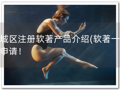 下城区注册软著产品介绍(软著一定要申请！
