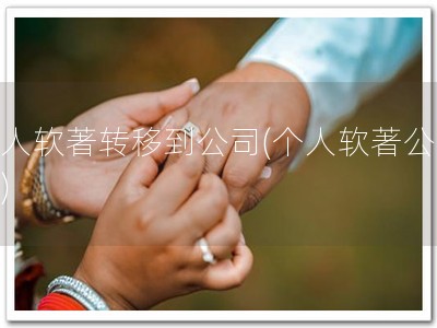 个人软著转移到公司(个人软著公司化)