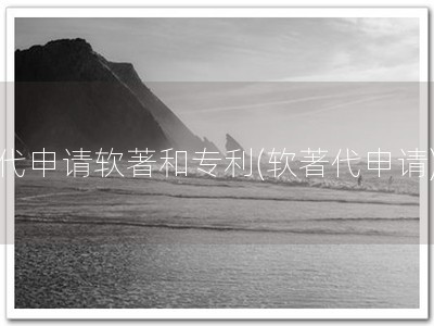 代申请软著和专利(软著代申请)