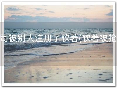 公司被别人注册了软著(软著被抢！)
