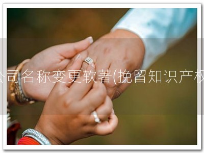 公司名称变更软著(挽留知识产权)