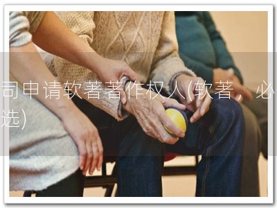 公司申请软著著作权人(软著，必备之选)