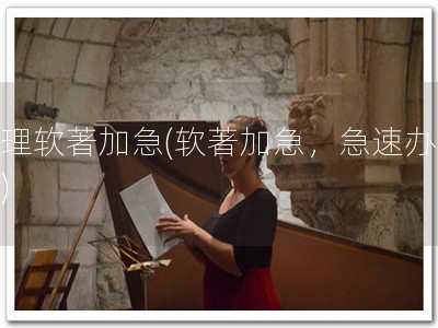 办理软著加急(软著加急，急速办理！)