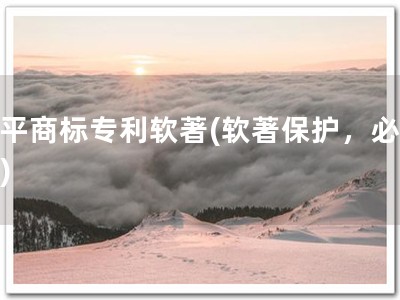 兴平商标专利软著(软著保护，必要！)