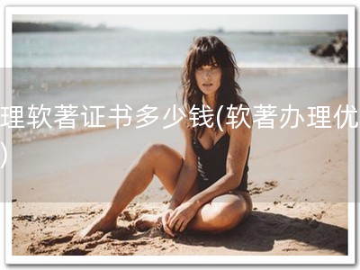办理软著证书多少钱(软著办理优惠！)