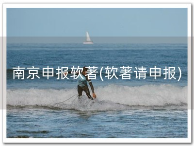 南京申报软著(软著请申报)