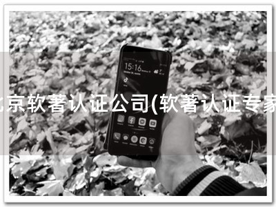 北京软著认证公司(软著认证专家)