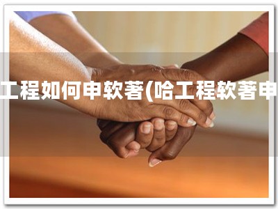 哈工程如何申软著(哈工程软著申请)
