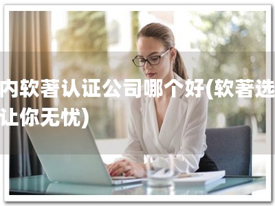 国内软著认证公司哪个好(软著选优，让你无忧)