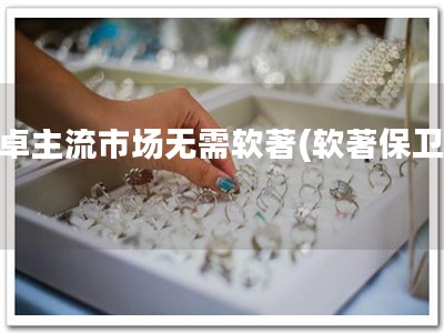 安卓主流市场无需软著(软著保卫你)