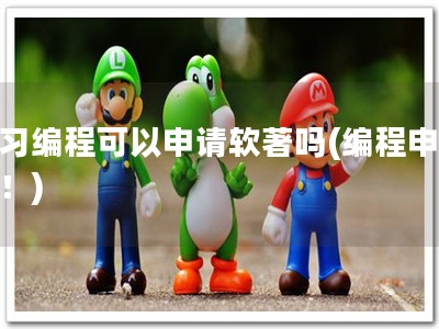 学习编程可以申请软著吗(编程申软著！)
