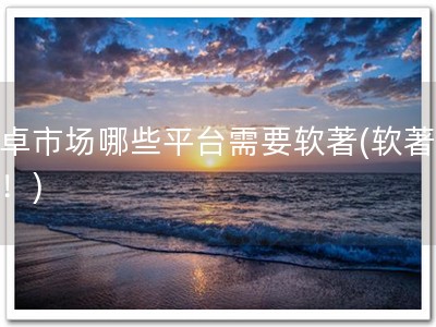 安卓市场哪些平台需要软著(软著必须！)