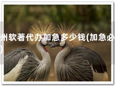 崇州软著代办加急多少钱(加急必抢！)
