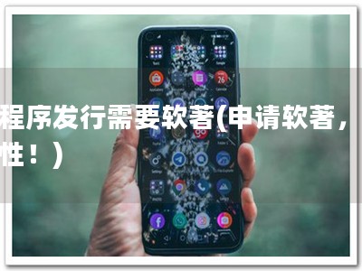 小程序发行需要软著(申请软著，必要性！)