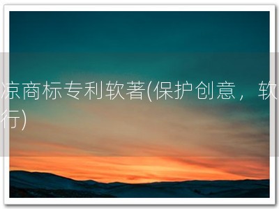 平凉商标专利软著(保护创意，软著先行)