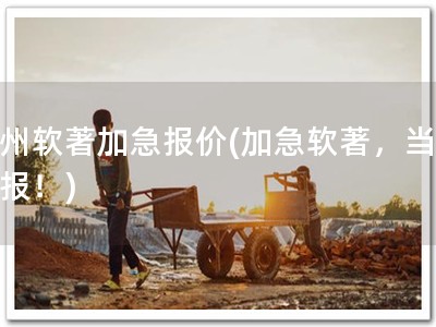 常州软著加急报价(加急软著，当天申报！)