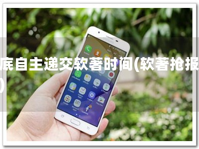 年底自主递交软著时间(软著抢报中！)