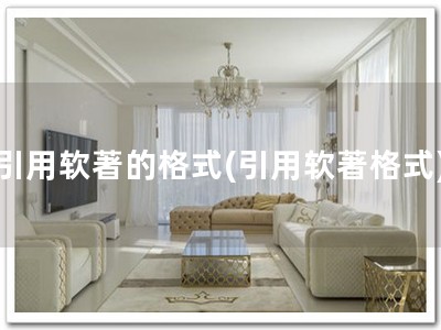 引用软著的格式(引用软著格式)