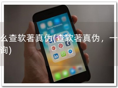 怎么查软著真伪(查软著真伪，一键查询)