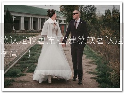建德认定软著流程(建德软著认定，效率高！)