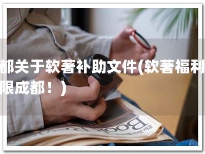 成都关于软著补助文件(软著福利，仅限成都！)