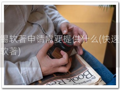 无锡软著申请需要提供什么(快速获得软著)
