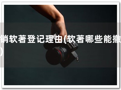 撤销软著登记理由(软著哪些能撤销？)