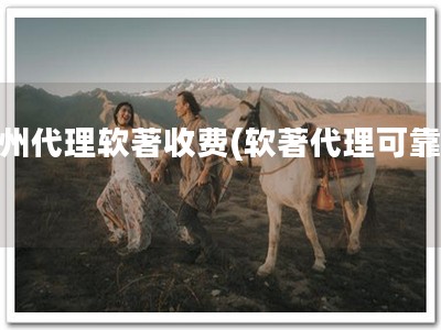 杭州代理软著收费(软著代理可靠！)