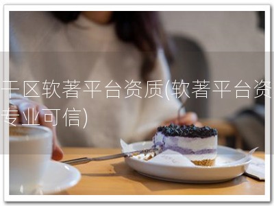 江干区软著平台资质(软著平台资质，专业可信)