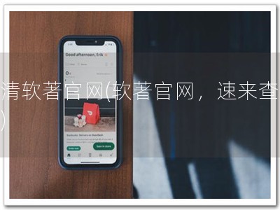 武清软著官网(软著官网，速来查阅！)