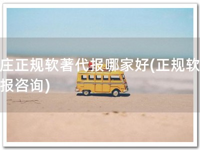 枣庄正规软著代报哪家好(正规软著代报咨询)