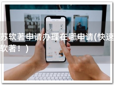 江苏软著申请办理在哪申请(快速申请软著！)