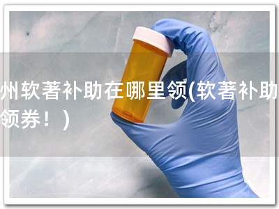 杭州软著补助在哪里领(软著补助，先领券！)