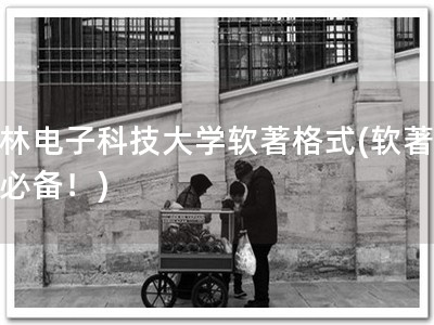 桂林电子科技大学软著格式(软著申请必备！)