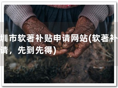 深圳市软著补贴申请网站(软著补贴申请，先到先得)