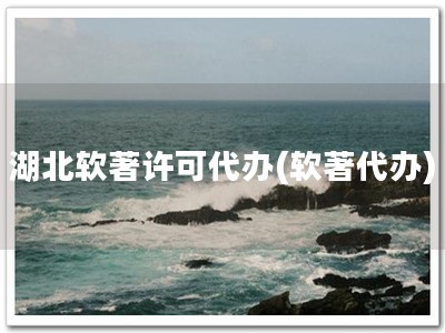 湖北软著许可代办(软著代办)