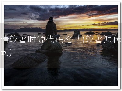 申请软著时源代码格式(软著源代码格式)