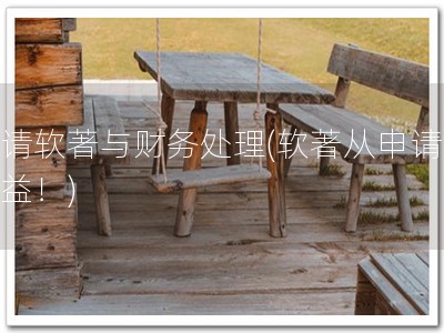 申请软著与财务处理(软著从申请到收益！)
