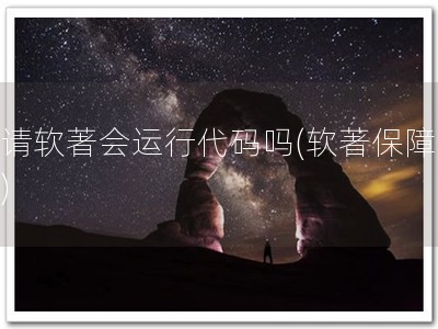 申请软著会运行代码吗(软著保障程序)