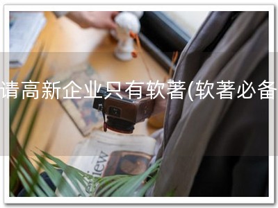 申请高新企业只有软著(软著必备！)