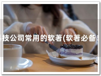 科技公司常用的软著(软著必备！)