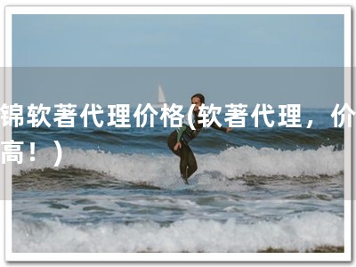 盘锦软著代理价格(软著代理，价优质高！)