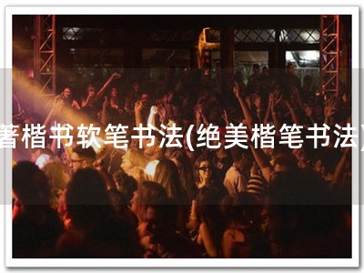 著楷书软笔书法(绝美楷笔书法)