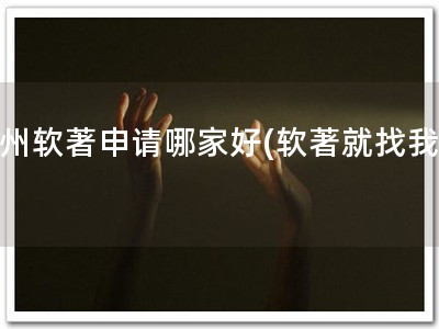 衢州软著申请哪家好(软著就找我！)