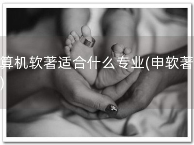 计算机软著适合什么专业(申软著必备)