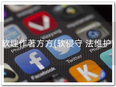 软埋作著方方(软侵守 法维护)