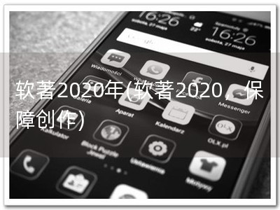 软著2020年(软著2020，保障创作)
