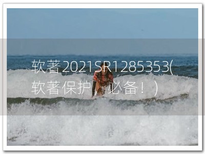 软著2021SR1285353(软著保护，必备！)