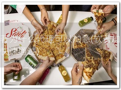 软著为什么代理可以加急(软著加急，快速通过)